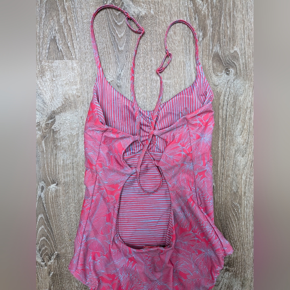 Prana Pink and Blue One Piece Swimsuit - Picture 10 of 15